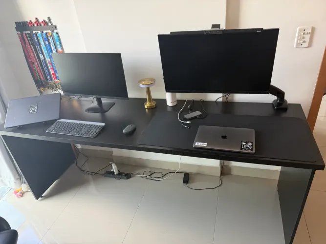 Mesa 2.00x60 Para Escritório Escrivaninha