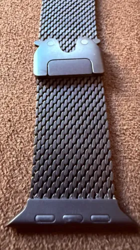 Pulseira Apple Watch Milanese Loop Titanium Preta