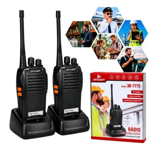 Kit com 2 rádios comunicador