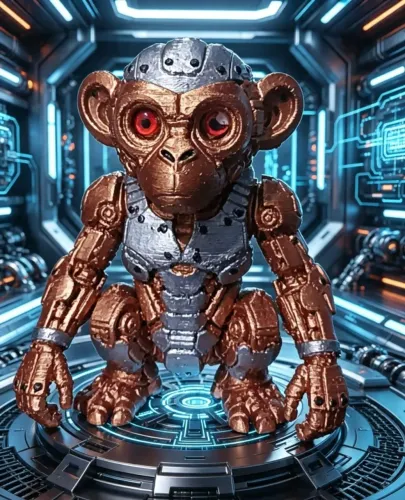 Action Figure Macaco Cyborg