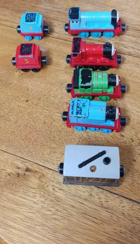 Thomas e seus amigos lote Take N Play Mattel 2021 Em metal fundido Raridades Usados!