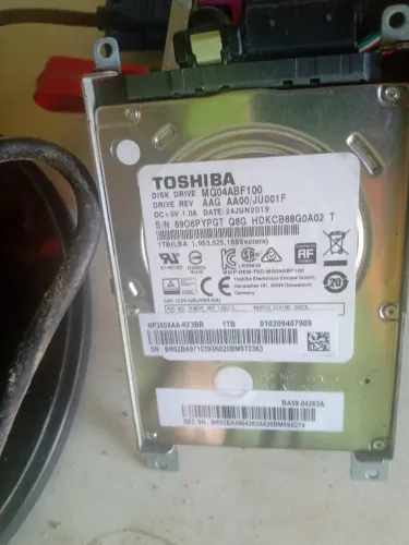 Hd 1 tera de notebook todo saudavel
