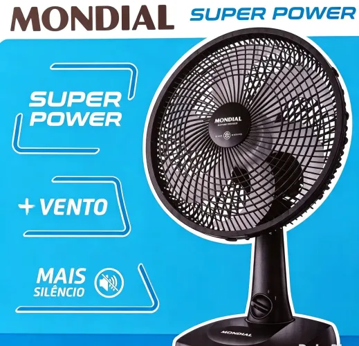 Ventilador de mesa 30 cm Mondial. Novo de fábrica