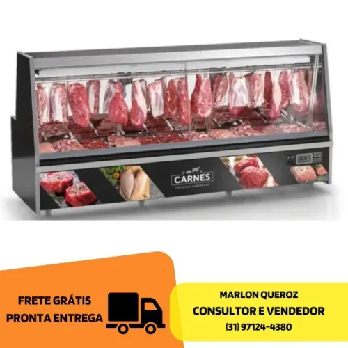 Balcão de Açougue 3M Preto Gelopar