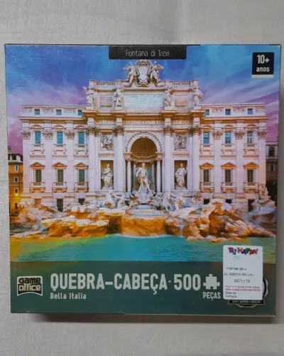 Quebra-cabeça 500 Peças Fontana di Trevi Game Office Completo