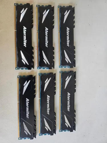 6 Pentes de Memória DDR 3 de 4 GB Atermiter 1600 MHz