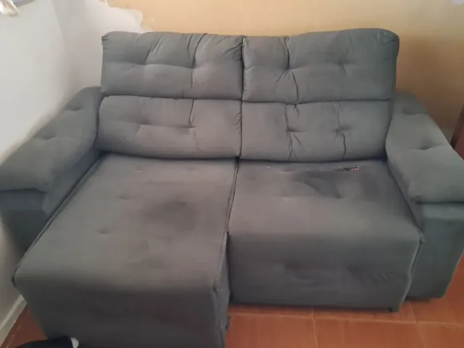 SOFÁ RETRÁTIL CINZA