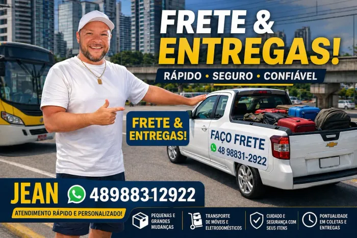 FRETES RÁPIDOS/MUDANÇAS/ENTREGAS