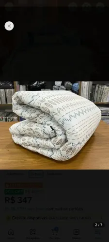 Edredom teka queen size 100% algodao