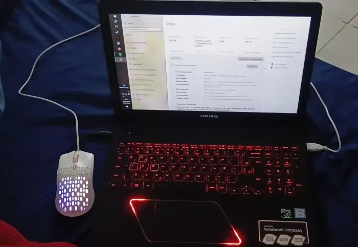 Notebook Gamer Samsung Odyssey i5 7ª Geração / GTX 1050 (Usado)