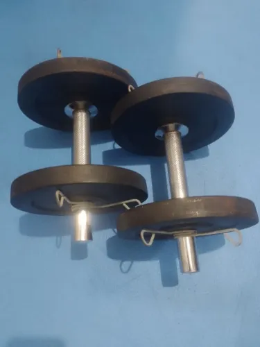 Halteres 20kg barras maciça Academia treino musculação