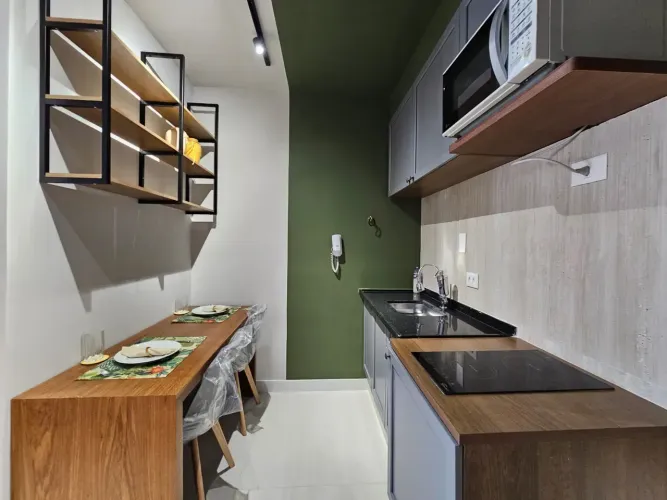 Studio mobiliado com vaga | New Studio Pinheiros