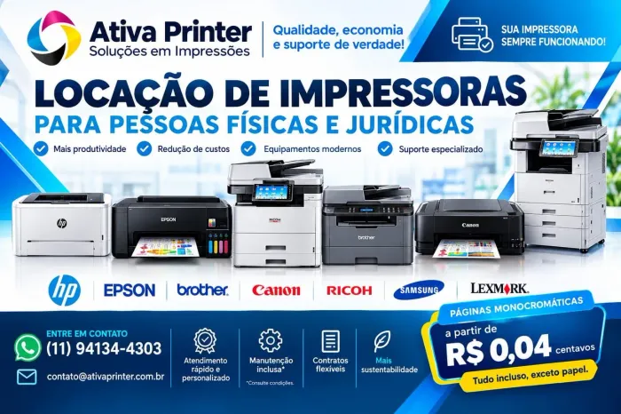 Locação de Impressoras& Multifuncional