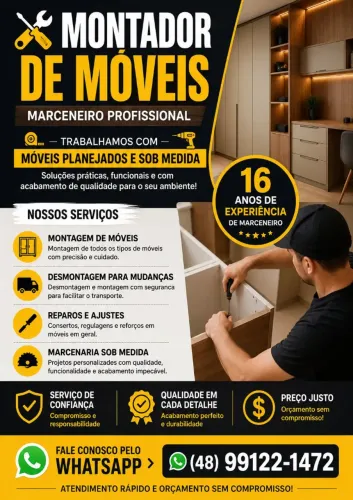 Montador de móveis em geral 