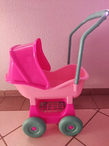 Carrinho de boneca marca Cotiplás Coleção Ninos