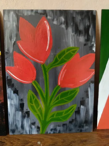 Pintura a mão   '20 x 28'.
