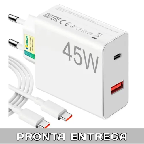 CCARREGADOR RÁPIDO USB TIPO C 45W