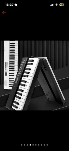 Teclado Musical Eletrônico Dobrável 61 Teclas Sensitivo -HA2701