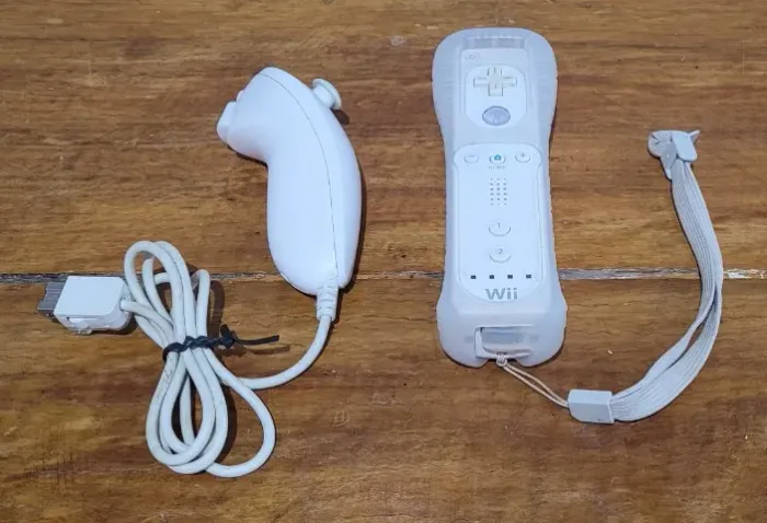Kit Controle Remote + Nunchuck Nintendo Wii Original Japones