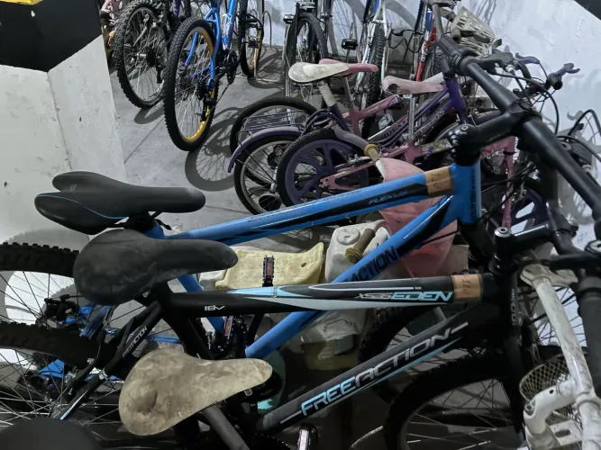 Bicicleta azul