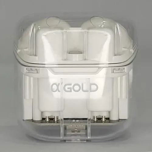 Fone De Ouvido Bluetooth 5.3 Estéreo e Case Transparente Branco FN-B15 - A Gold Pro