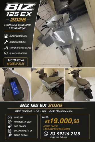 Biz Honda Ex/ 125 Ex Flex 2026