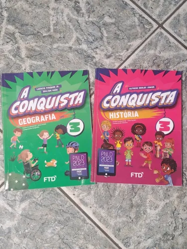 Livros do estudante a conquista da história e da geografia  3 sem uso