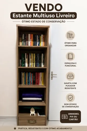 Estante multiuso livreiro 