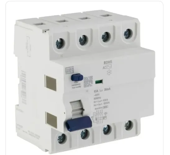 Disjuntor DR Weg tetrapolar 63A