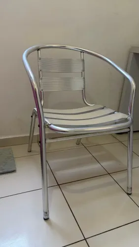 Cadeira de alumínio  (3 unidades) 