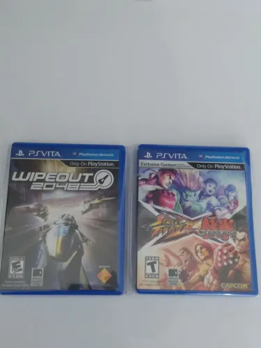 Jogo psvita Street Fighter X Tekken e Wipeout 2048