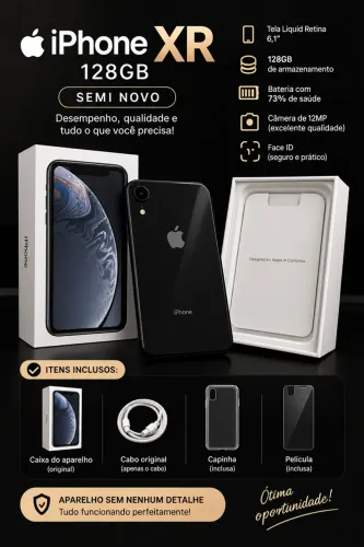 iPhone XR 128gb Preto