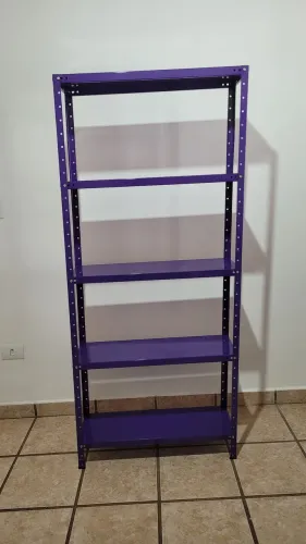 Prateleira de ferro roxa 