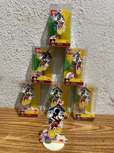 36 Lembrancinhas Mickey Porta Recados na Caixinha