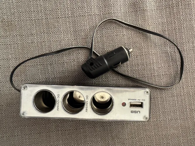 hub 12v veicular entrada no acendedor de cigarros com saida usb