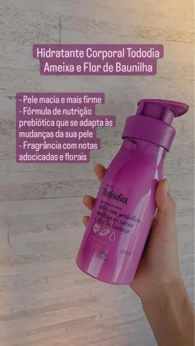 Hidratante corporal Natura tododia Ameixa e Flor de Baunilha