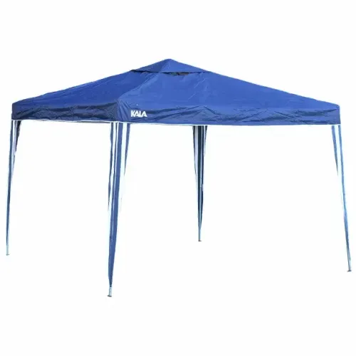 Tenda Gazebo Dobrável Kala 3x3m Azul com Pés de Alumínio - Nova e Lacrada