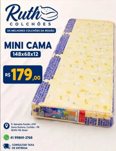 Colchão para Minicama Novo e Certificado pelo Inmetro 