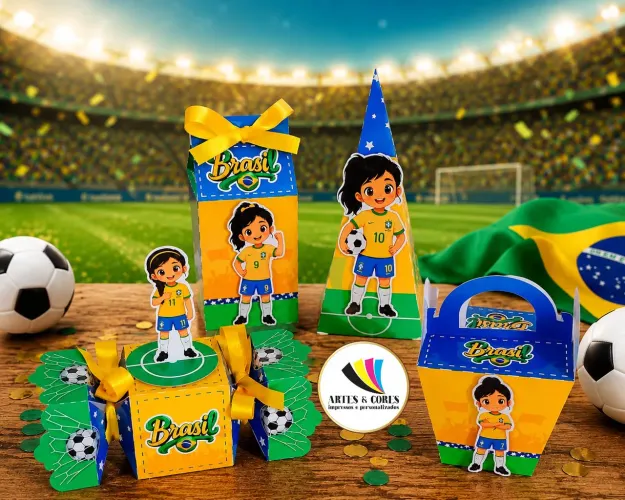 Kit caixinhas pegue e monte e kit só um bolinho Brasil 