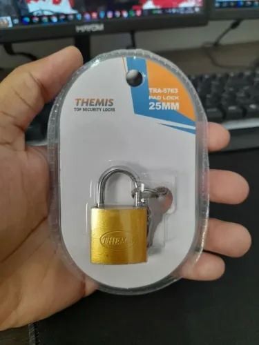 Cadeado 25mm Segurança pequeno com 2 chaves