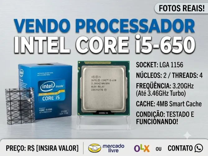 Processador Intel Core i5-650