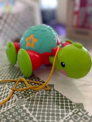 Brinquedo - tartaruga de puxar marca fisher-price.