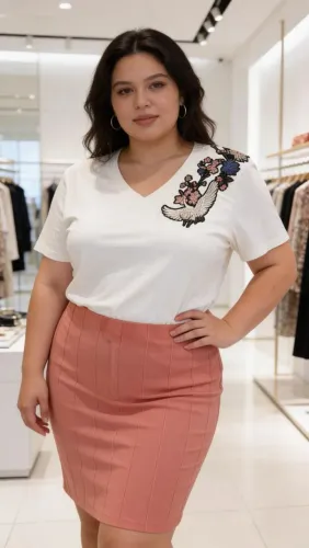 Camiseta e Saia em Liquidação
