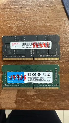 2 x MEMORIAS RAM DDR4 16GB CADA 3200mhz