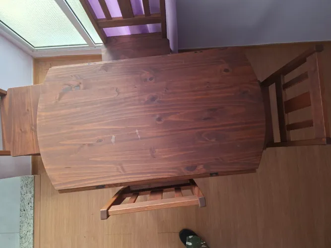 Mesa dobrável madeira pinus