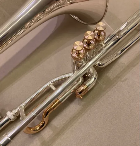 Trombone W&N com Rotor Prata com alpaca WNTBV3. 