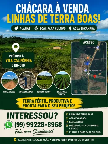 Vendo linhas de terra  boas pra quem pensa em adquirir uma chácara 