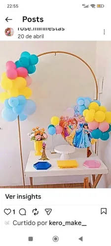Mini festa na mesa 