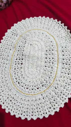 Kit conjunto de tapete de banheiro crochê