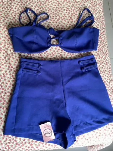 Conjunto Feminino Azul Marinho P (36/38)